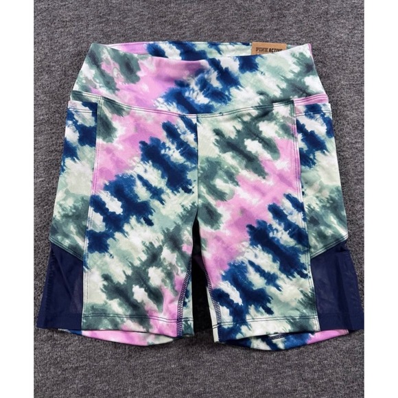 PINK Victoria's Secret Pants - Pink Active Victoria's Secret Ultimate Bike Shorts Tie Dye Mesh Pockets Small